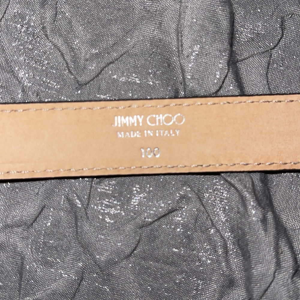 Brand new Jimmy Choo belt size 100 with crystals on buckle. - Picture 3 of 4